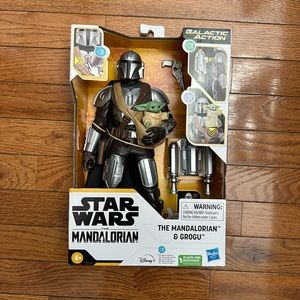 Disney Hasbro Star Wars Galactic Action Mandalorian & Grogu Electronic Talking 6